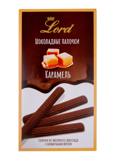 №1 TM LORD Палочки из молочного шоколада с карамельным вкусом, 80 гр в Белорецке
