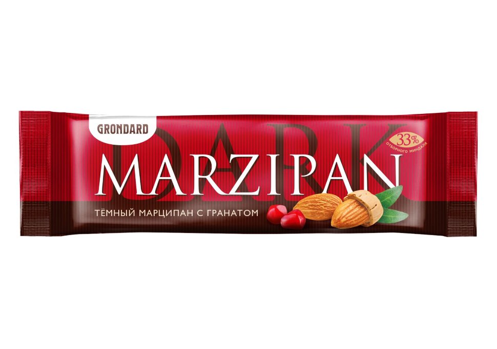 TM Grondard     (10973) Батончики глазированные Марципановые ГРАНАТ, (24шт по 50г)       в Белорецке